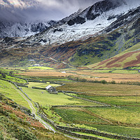 Buy canvas prints of Nant Ffrancon Valley view by Andrew Ray