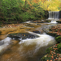Buy canvas prints of Waterfall (Nant Mill) by Andrew Ray