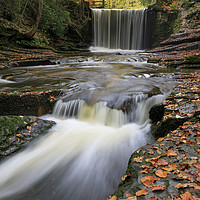 Buy canvas prints of Nant Mill Waterfall by Andrew Ray