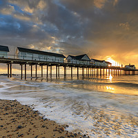 Buy canvas prints of Towards sunrise (Southwold) by Andrew Ray