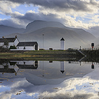 Buy canvas prints of Reflections at Corpach by Andrew Ray