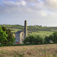 Buy canvas prints of Late light at Wheal Rose by Andrew Ray