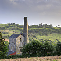 Buy canvas prints of Evening light at Wheal Rose by Andrew Ray
