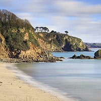 Buy canvas prints of Duporth Beach and Polmear Island by Andrew Ray