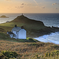 Buy canvas prints of Late light on Cape Cornwall by Andrew Ray