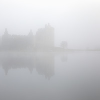 Buy canvas prints of Fog at Kilchurn Castle by Andrew Ray