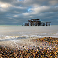 Buy canvas prints of Morning light at Brighton by Andrew Ray