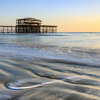 Buy canvas prints of Remains of the West Pier (Brighton) by Andrew Ray