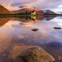 Buy canvas prints of Castle of sunrise (Kilchurn) by Andrew Ray