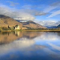 Buy canvas prints of Clouds reflections (Kilchurn Castle) by Andrew Ray