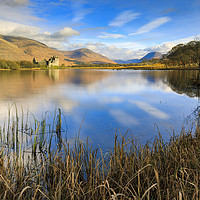 Buy canvas prints of Morning reflections (Loch Awe) by Andrew Ray