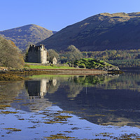 Buy canvas prints of Reflections at Dunderave Castle by Andrew Ray