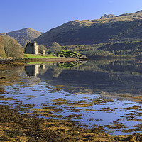 Buy canvas prints of Dunderave Castle reflections by Andrew Ray