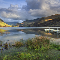Buy canvas prints of Boats on Llyn Nantlle by Andrew Ray