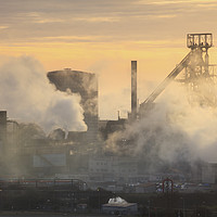 Buy canvas prints of Evening at Port Talbot by Andrew Ray