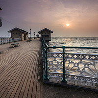 Buy canvas prints of Penarth Pier at sunrise by Andrew Ray