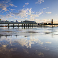 Buy canvas prints of Pier reflections at Paignton by Andrew Ray