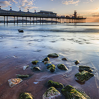 Buy canvas prints of Rocks on Paignton Beach by Andrew Ray