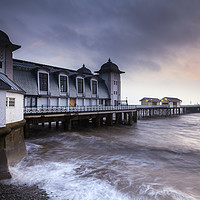 Buy canvas prints of Winter sunrise at Penarth Pier by Andrew Ray