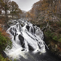 Buy canvas prints of Swallow Falls (Snowdonia) by Andrew Ray