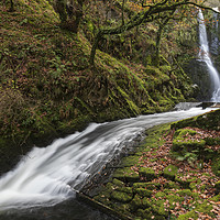 Buy canvas prints of Towards Ceunant Mawr Waterfall by Andrew Ray