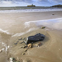 Buy canvas prints of Towards St Cwyfan's Church by Andrew Ray