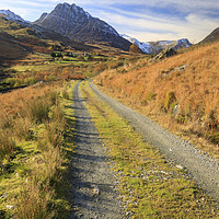 Buy canvas prints of Track towards Tryfan by Andrew Ray