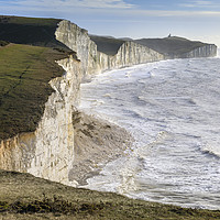 Buy canvas prints of Beachy Head from the Seven Sisters by Andrew Ray
