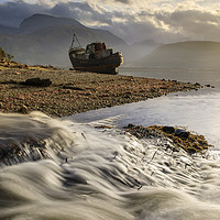 Buy canvas prints of Corpach waterfall by Andrew Ray