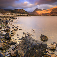 Buy canvas prints of Loch Etive shoreline by Andrew Ray