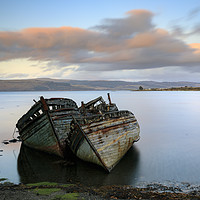 Buy canvas prints of Abandoned boats (Salen) by Andrew Ray