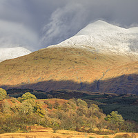 Buy canvas prints of Snow on Ben Cruachan by Andrew Ray