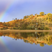 Buy canvas prints of Rainbow Reflections (Tromlee Castle) by Andrew Ray