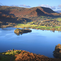 Buy canvas prints of Grasmere from Loughrigg Fell by Andrew Ray