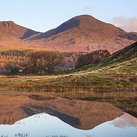 Buy canvas prints of First light at Kelly Hall Tarn by Andrew Ray