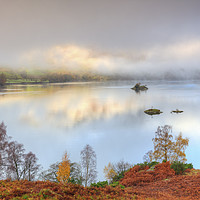 Buy canvas prints of Autumnal reflections (Ullswater) by Andrew Ray