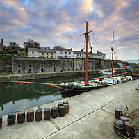 Buy canvas prints of Morning at Chrlestown Dock by Andrew Ray