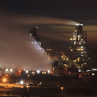 Buy canvas prints of Early evening at Port Talbot Steelworks by Andrew Ray