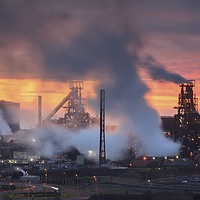 Buy canvas prints of Twilight at Port Talbot by Andrew Ray