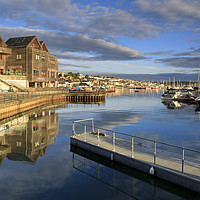 Buy canvas prints of Reflections at Falmouth by Andrew Ray