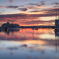 Buy canvas prints of Sunrise reflections (Falmouth) by Andrew Ray