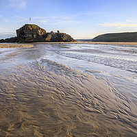 Buy canvas prints of Sand ripples on Perranporth Beach by Andrew Ray
