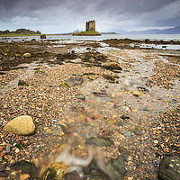 Buy canvas prints of Stream at Castle Stalker by Andrew Ray