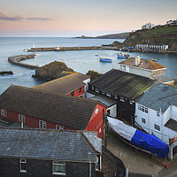 Buy canvas prints of Above the museum (Mevagissey). by Andrew Ray