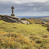Buy canvas prints of Yar Tor Cross (Dartmoor)  by Andrew Ray