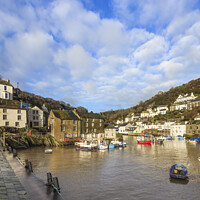 Buy canvas prints of Clouds over Polperro by Andrew Ray