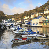 Buy canvas prints of First light (Polperro) by Andrew Ray