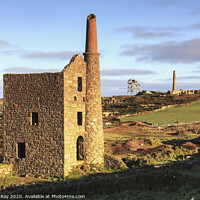 Buy canvas prints of Engine Houses at Wheal Owles by Andrew Ray