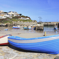 Buy canvas prints of Boats on slipway (Newquay Harbour) by Andrew Ray