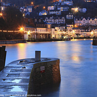 Buy canvas prints of Inner Pier at Twilight (Looe) by Andrew Ray